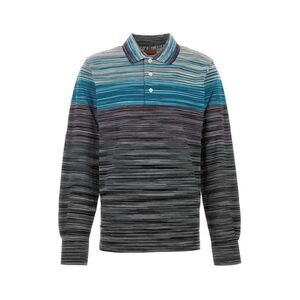 MISSONI Long-Sleeve Striped Polo Shirt Men STRIPPED T-Shirts